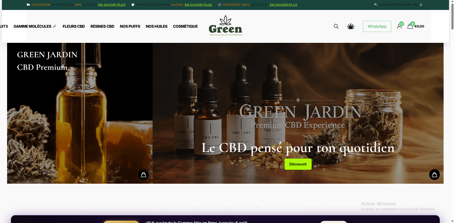 Screenshot of Green Jardin