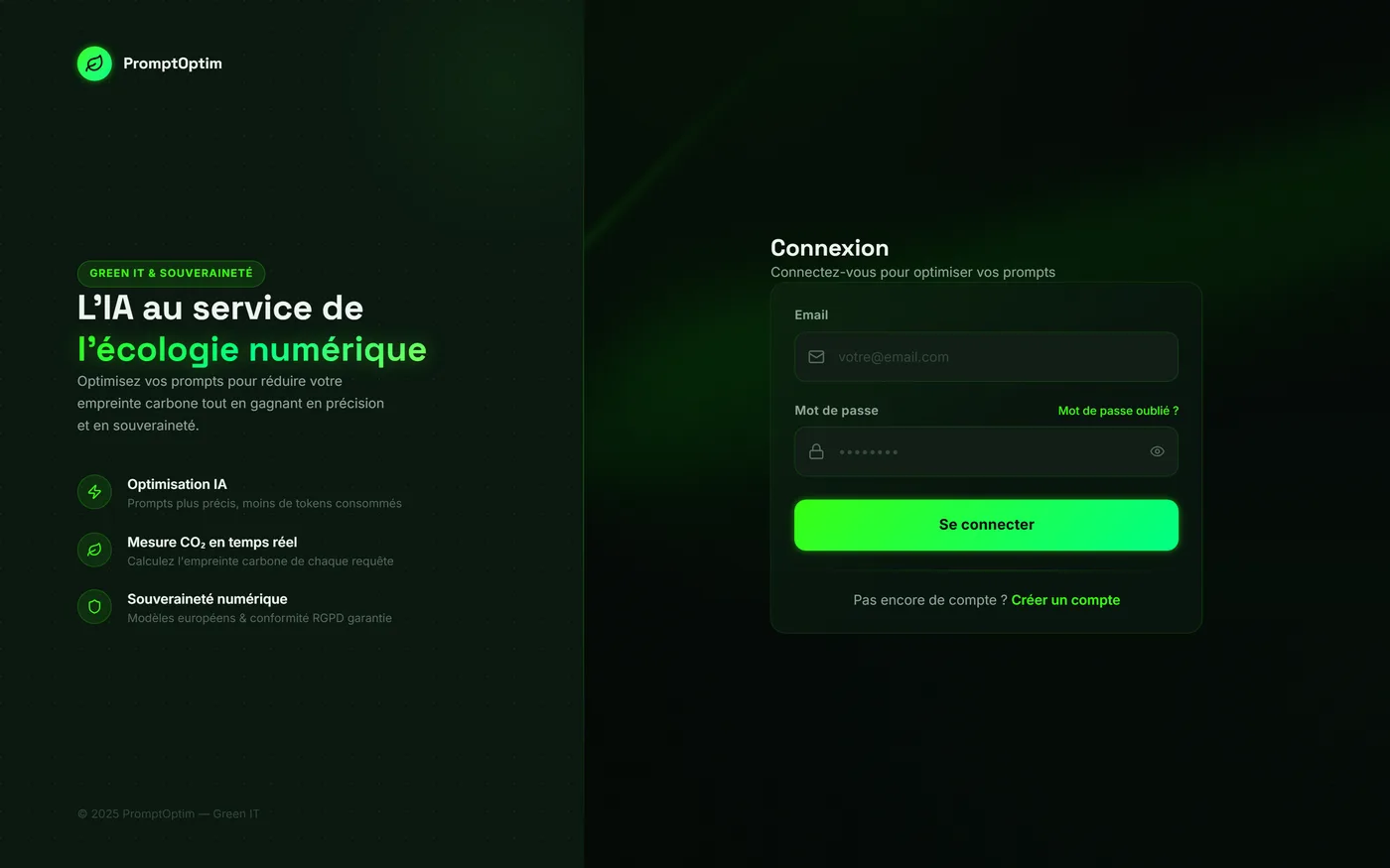 Screenshot of PromptOptim
